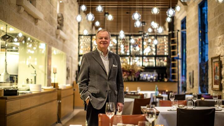 Rudi Bindella, im Restaurant Ornellaia Zuerich.