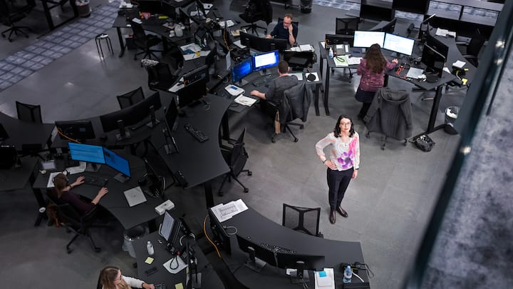 Nathalie Wappler: Die SRF-Chefin im neuen Zentrum in Leutschenbach: dem Newsroom für TV- und Online-Redaktionen.