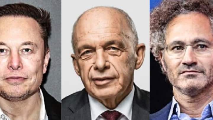Elon Musk, Ueli Maurer, Alex Karp (v.l.)