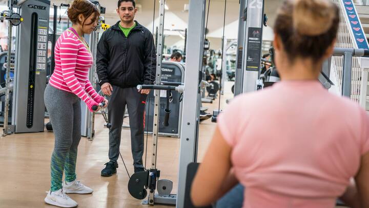 Drei Angestellte im Femsa-Gym