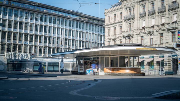 Paradeplatz Zürich in Zeiten von Corona