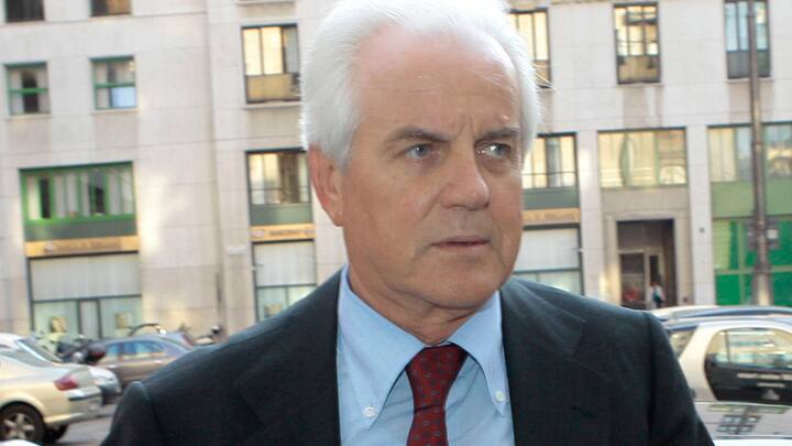 FILE -- OBIT - In this April 17, 2007 file photo Gilberto Benetton arrives for a Telecom board meeting in Milan, Italy. Gilberto Benetton, co-founder of the Benetton Group, died Monday, Oct. 22, 2018. (AP Photo/Luca Bruno, file)