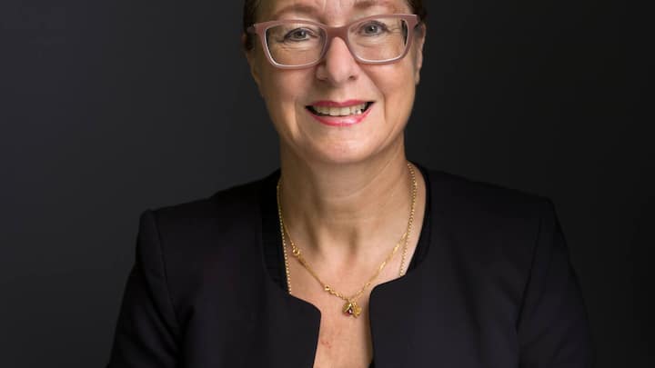Jeannine Pilloud, Swiss Federal Railways delegate in an industry committee for the development of public transportation, portrayed in Zurich Altstetten, Switzerland, on July 9, 2018. (KEYSTONE/Gaetan Bally) Jeannine Pilloud, SBB Delegierte fuer OEV-Branchenentwicklung, portraetiert am 9. Juli 2018, in Zuerich Altstetten. (KEYSTONE/Gaetan Bally)