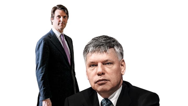 Lombard Odier: Im erlauchten Gremium der sieben Managing Partner gerieten Hubert Keller (l.) und Hugo Bänziger aneinander. Der Zwist endete mit dem Austritt von Bänziger im Oktober letzten Jahres.