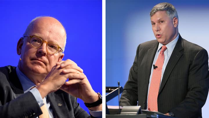Co-Chefs der globalen Vermögensverwaltung bei der UBS: Martin Blessing (l.) und Tom Naratil sind die ersten Anwärter auf die CEO-Position. Doch die Skepsis ist gestiegen – gegenüber beiden.