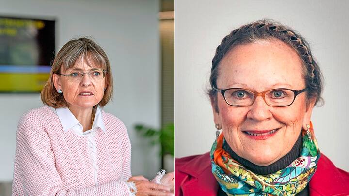 Françoise Bruderer (l.) und Monika Roth