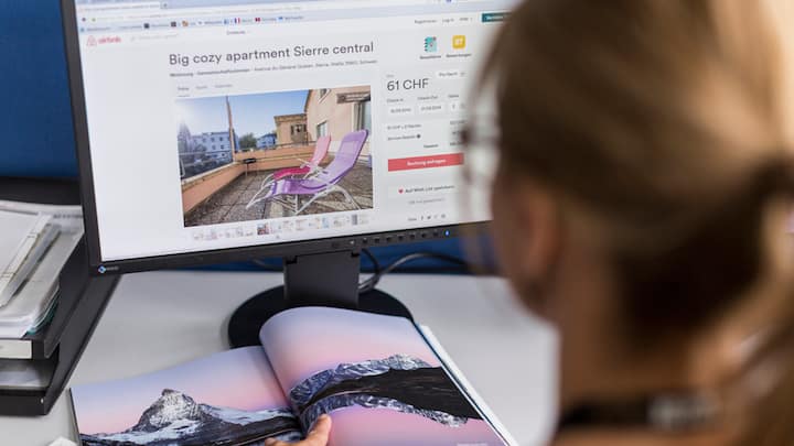 Die Airbnb-Plattform.