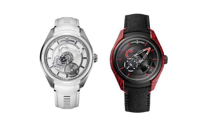 Ulysse Nardin Freak X Ice (l.) und Magma. 24 000 Fr.