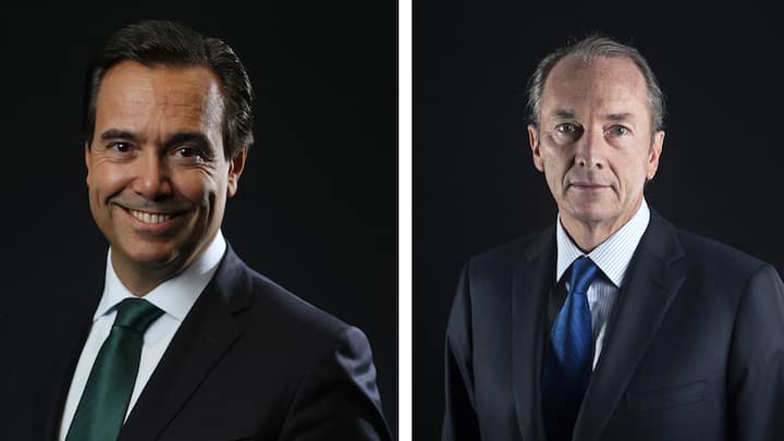 António Horta-Osório, CEO von Lloyds, und James Gorman, Chef von Morgan Stanle