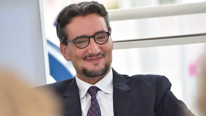 Porträt von Giovanni Ferrero anlässlich der Eröffnung des «Kinder+Sport»-Pavillons an der Expo Milano 2015.