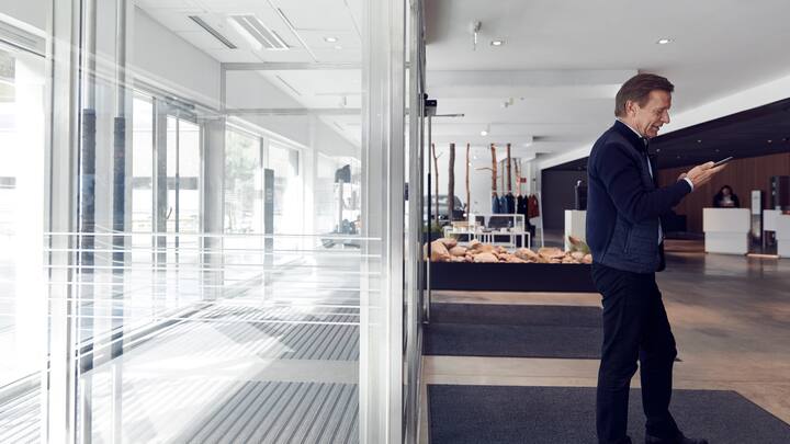 Håkan Samuelsson im Volvo-Hauptsitz in Göteborg.