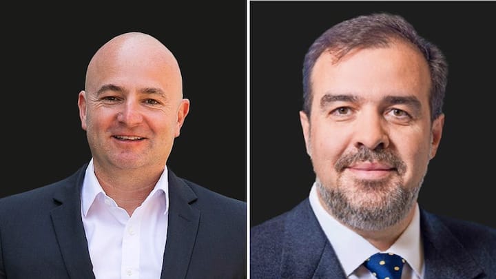 Professor Erich Walter Farkas (r.) und Dozent Sandro Schmid 