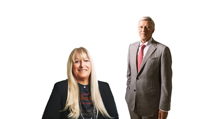 Adecco-Präsident Rolf Dörig und Swatch-Group-Präsidentin Nayla Hayek