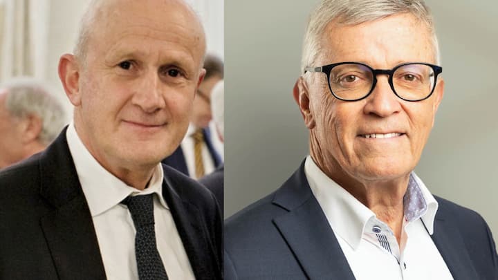 Baloise-Präsident Thomas von Planta (r.) übernimmt das Präsidium, Helvetia-VR Ivo Furrer wird Vize