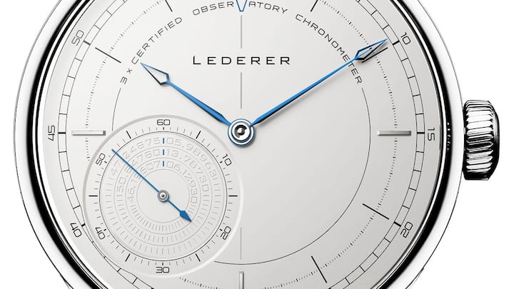 Bernhard Lederer 3 Times Certified Observatory Chronometer