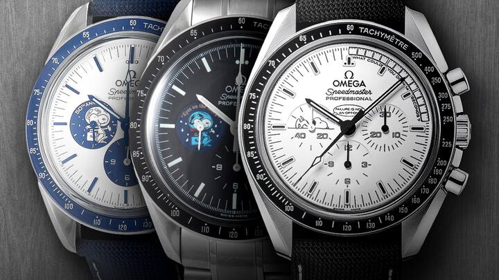 Die Snoopy-Sondermodelle der Omega Speedmaster: Heiss begehrt bei Sammlern.