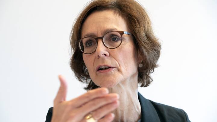 Monika Ruehl, Vorsitzende der Geschaeftsleitung economiesuisse, spricht waehrend der Jahresmedienkonferenz von economiesuisse, am Donnerstag, 31. Januar 2019 in Bern. (KEYSTONE/Anthony Anex)