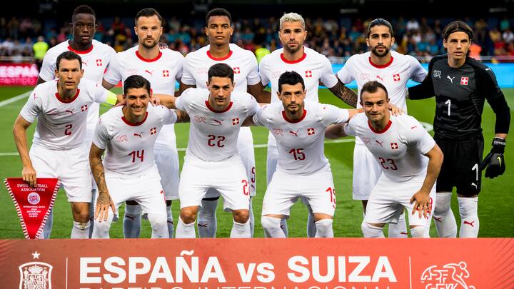 Schweizer Nationalmannschaft im WM-Testspiel gegen Spanien