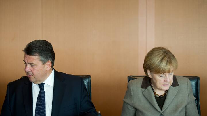 Sigmar Gabriel und Angela Merkel 2014