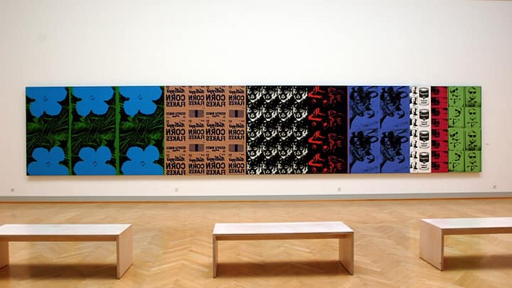 Big Retrospective Painting von Andy Warhol