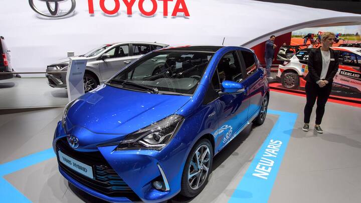 The New Toyota Yaris is presented during the press day at the 87th Geneva International Motor Show in Geneva, Switzerland, Wednesday, March 08, 2017. The Motor Show will open its gates to the public from 9 to 19 March presenting more than 200 exhibitors and more than 148 world and European premieres. (KEYSTONE/Martial Trezzini)