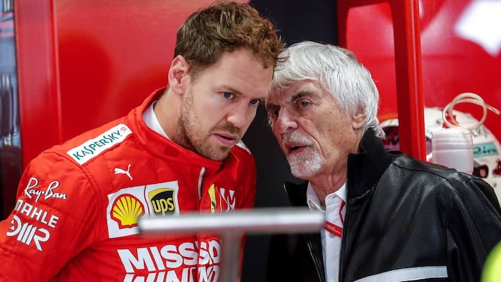 Sebastian Vettel mit Bernie Ecclestone