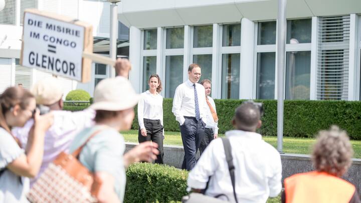 Proteste bei Glencore