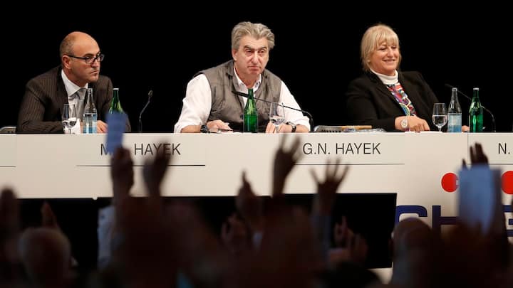 Swatch: Nick Hayek (m.), Nayla Hayek und Marc Alexander Hayek