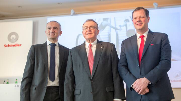 Silvio Napoli, Alfred N. Schindler und Thomas Oetterli