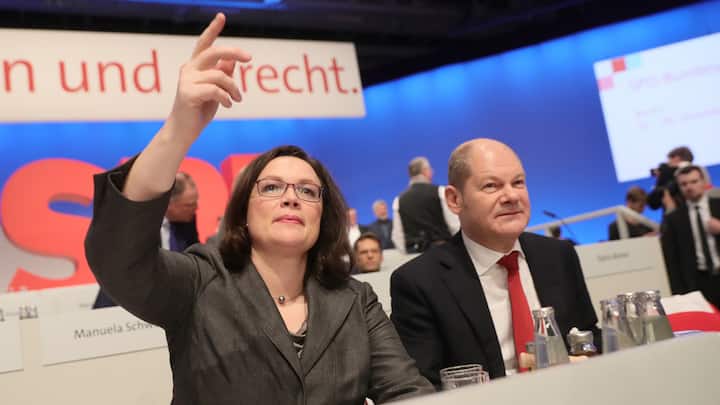 Andrea Nahles und Olaf Scholz
