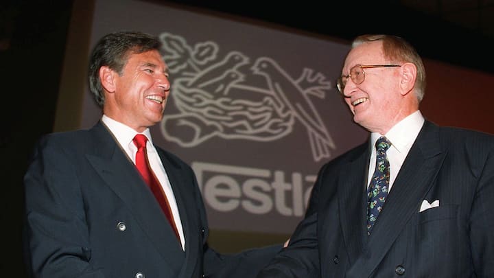 Helmut Maucher und Peter Brabeck