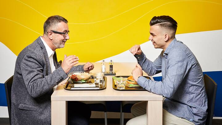 François Foucault und Tino Nujic arbeiten bei Swiss Life