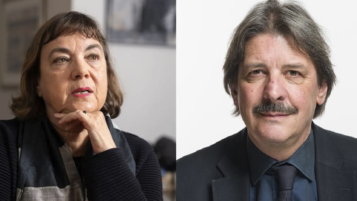 Portraits von Rita Schiavi, links, und Paul Rechsteiner, rechts