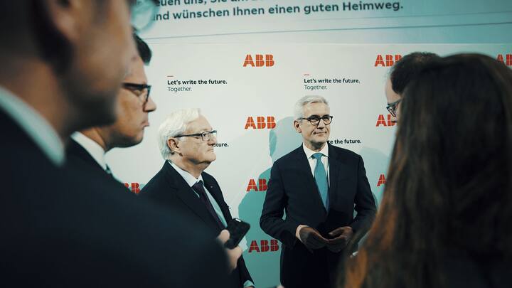 Peter Voser (l.) und Ulrich Spiesshofer