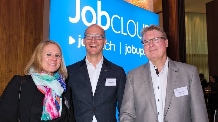 Astrid Kaiser, Buuergenstock Hotels AG; Stefan Hoffmann, JobCloud; Andree Jolidon, alma tres AG