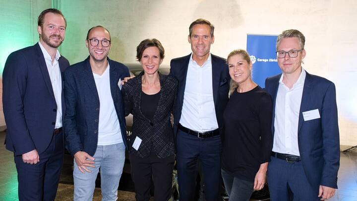 Stefan Fraude, Digitec Galaxus AG; Ritschi, Sänger; Pascale Bruderer, Ständerätin; Peter Zehnder, HSG Alumni; Denise Bielmann, Eiskunstläuferin; Jan Schoch, Unternehmer