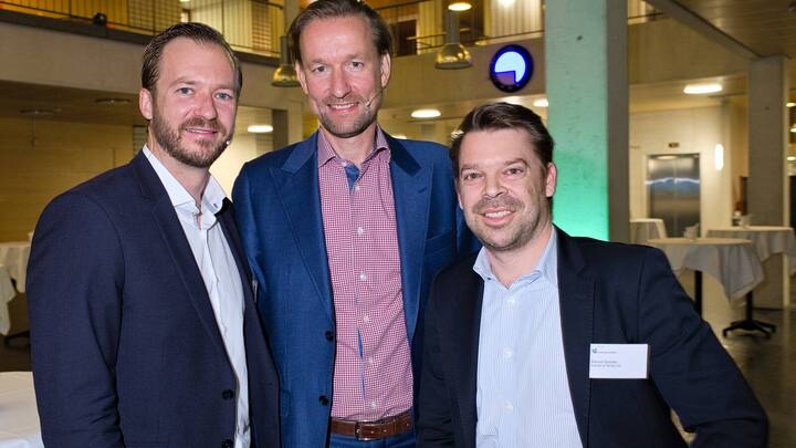 Stefan Fraude, Digitec Galaxus AG; Hermann Arnold, Keynote Speaker; Manuel Specker, Partner & Partner AG