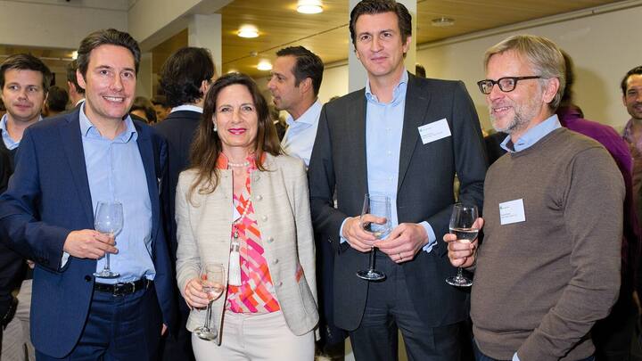 Fabrice Braun, Concreda AG; Catherine Blum, Sigma Lotus AG; Philipp Kudlich, Bank Lombard Odier & Co. Ltd.; Thomas Kaiser, Ringier Digital Ventures AG
