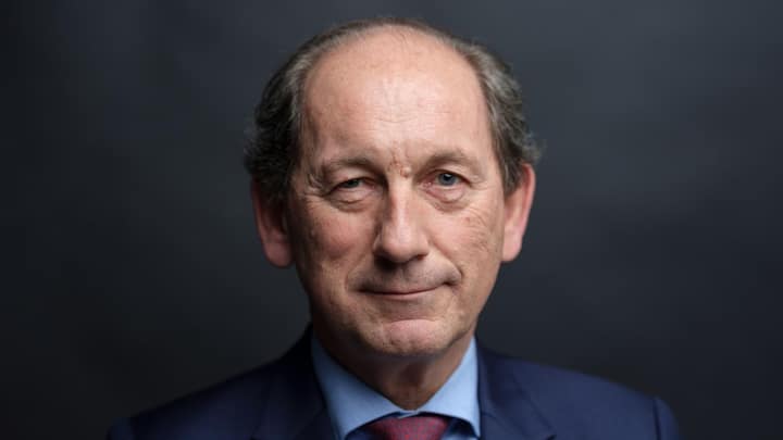 Paul Bulcke, Konzernpräsident von Nestlé, posiert anlässlich eines Interviews mit Bloomberg Television in London.
