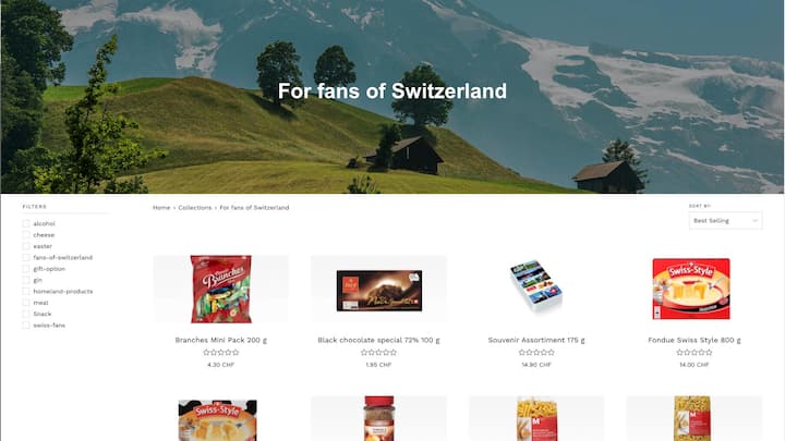 «Swiss Authentic Shop»  der Post