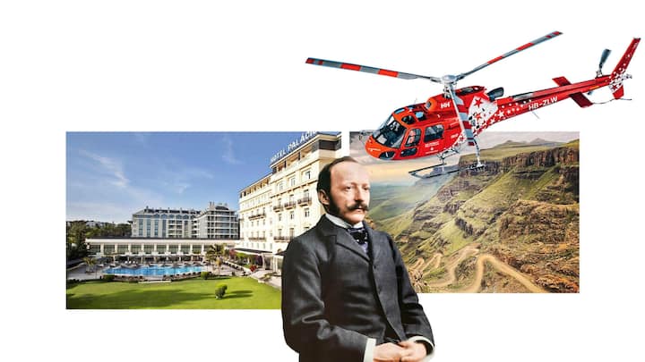 Palácio Estoril Hotel, César Ritz, Helikopter der Air Zermatt, Sanipass in Lesotho.