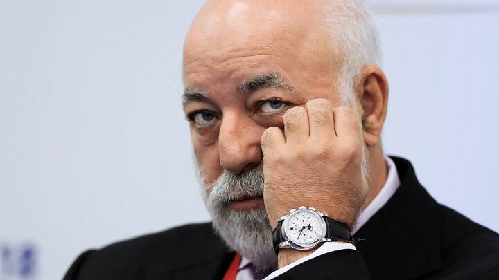 ST PETERSBURG, RUSSIA - MAY 25 : President of Renova Group and Skolkovo Foundation, Victor Vekselberg attends the 2018 St Petersburg International Economic Forum in Saint Petersburg, Russia on May 25, 2018. (Photo by Sefa Karacan/Anadolu Agency/Getty Images)