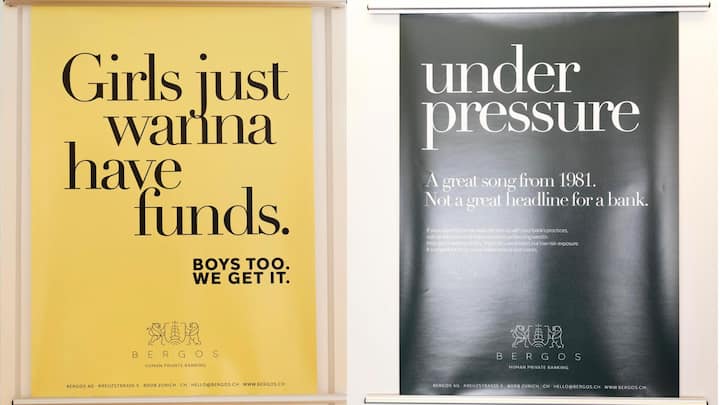 Werbung mit augenzwinkernDer bekannte Song «Girls just wanna have fun» der US-Sängerin Cindy Lauper inspirierte zu diesem Sujet.