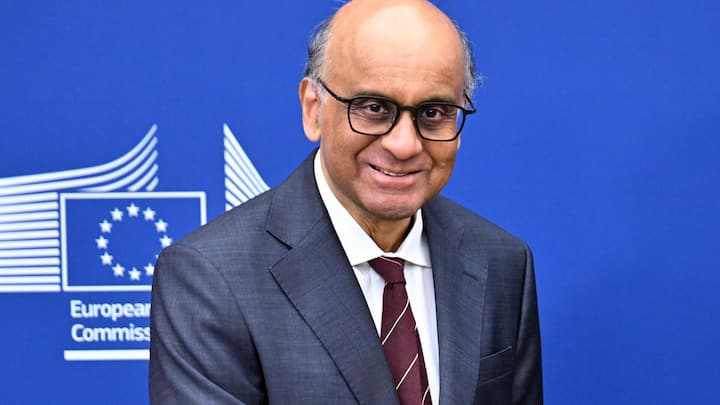 President of Singapore Tharman Shanmugaratnam in Brussels