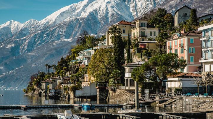 Auch im Winter gibt es in Ascona viel Sonnenschein.