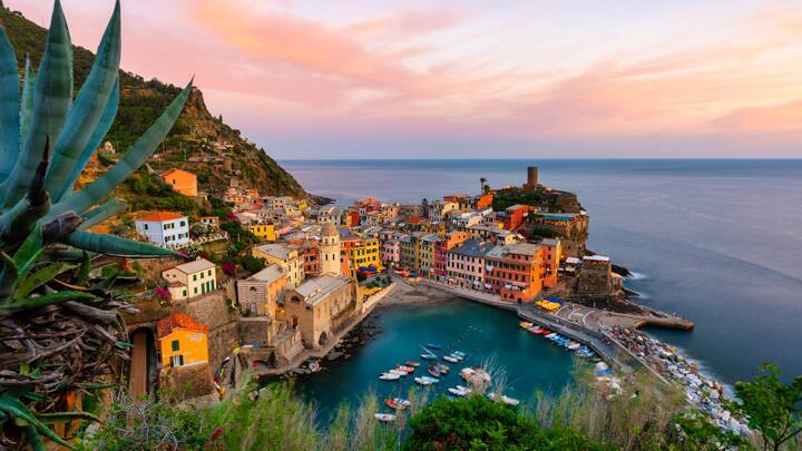 Sonnenuntergang in Vernazza.