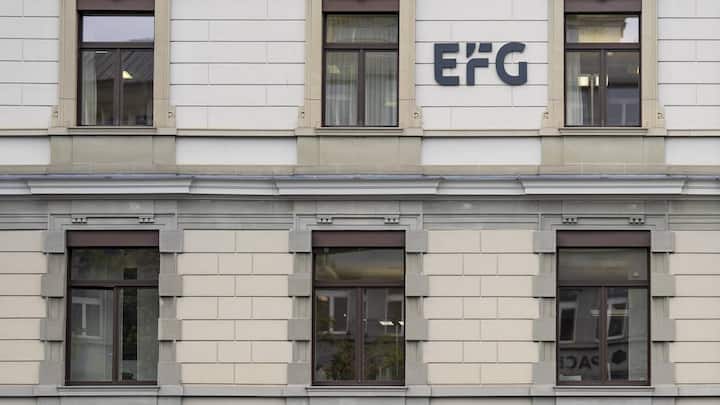 EFG 184 Mrd. verwaltete Vermögen 322 Mio. Gewinn 3114 Mitarbeiter Verwaltete Vermögen erste 10 Monate 2025, Gewinn und Mitarbeiter per Ende 2024.