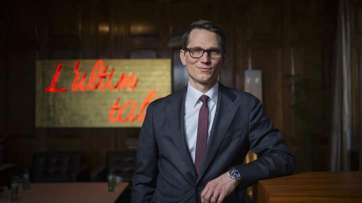 <p>Martin Schlegel in der Nationalbank am Bürkliplatz: Ökonomie hatte er im Studium erst als Nebenfach.</p>