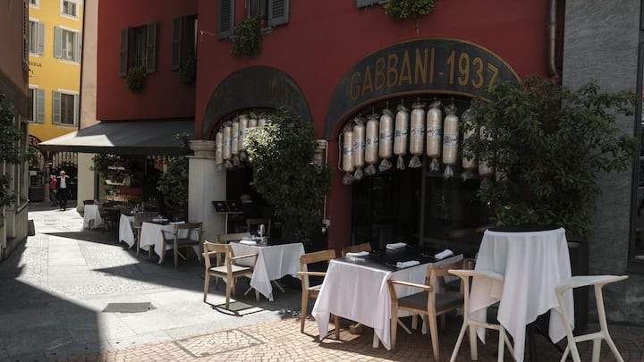 <p>Das altehrwürdige Restaurant Gabbani in Lugano. Hier haben Devasini und Stadtpräsident Michele Foletti diniert.</p>