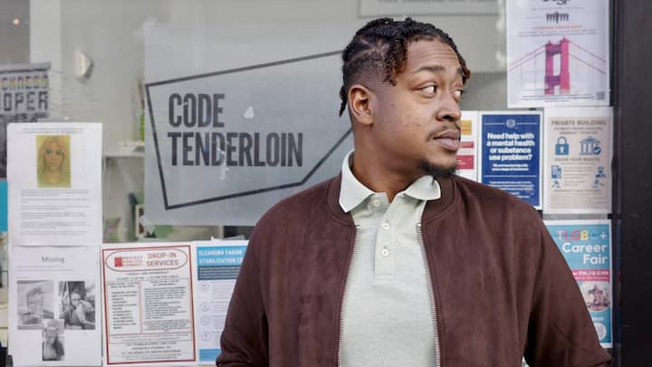 <p>Antwan Matthews (32) von Code Tenderloin, AI Repo San Francisco</p>